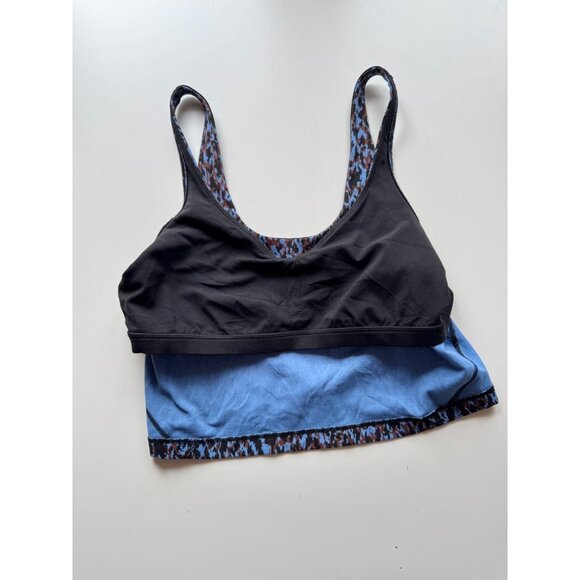 LULULEMON Align Tank Leopard Camo Blue Nile Multi Nulu V-Neck Top, Size 12 - Picture 9 of 16